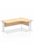 Dynamic Impulse 1800mm Right Crescent Desk Maple Top White Cable Managed Leg MI002625