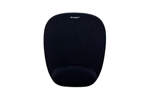 Kensington Mouse Mat with Wrist Support - Ergonomic Gel Mouse Pad for Laser  and Optical Mice, Non-Slip Base 207 x 25 x 248 mm - Black (62386)