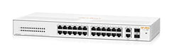 HPE Aruba Instant On 1430 26G 2SFP Switch - Switch - unmanaged - 26 x 10/100/1000 + 2 x 100/1000 SFP - desktop, rack-mountable, wall-mountable - BTO