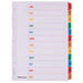 Best Value Mylar punched Dividers A4 Jan-Dec Colour Tabs