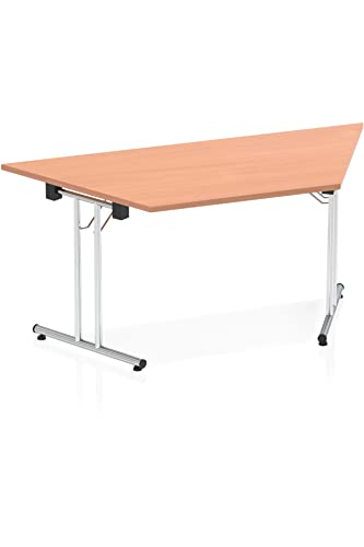 Dynamic Impulse 1600mm Folding Trapezium Table Beech Top I000693