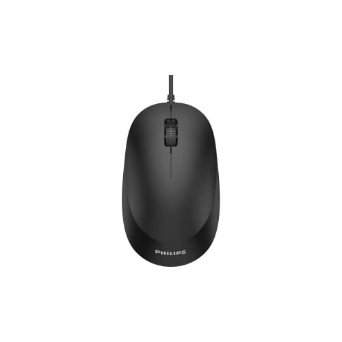 Philips SPK7207 Wired Mouse - Black