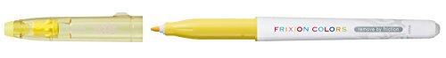 Best Value Pilot Frixion Colors Erasable Fibre Tip Colouring Pen - Yellow, Pack of 12