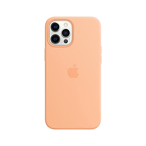 Apple with MagSafe - Protective sleeve for mobile phone - silicone - cantaloupe - for iPhone 12 Pro Max