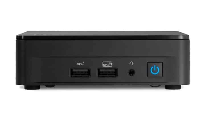 Intel Next Unit of Computing 13 Pro Kit - NUC13ANKi3 - Barebone - Slim Chassis - 1 x Core i3 i3-1315U - RAM 0 GB - UHD Graphics - GigE, 2.5 GigE, 802.11ax (Wi-Fi 6E), Bluetooth 5.3 - WLAN: 802.11a/b/g/n/ac/ax (Wi-Fi 6E), Bluetooth 5.3