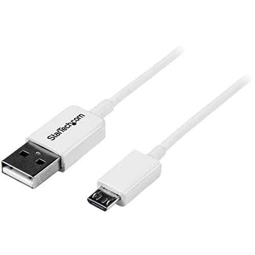 StarTech 1m USB A to Micro B White Cable