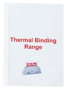 Best Value GBC Standard Thermal Binding Covers, 1.5 mm, 15 Sheet Capacity, A4, White, Pack of 100, IB370014