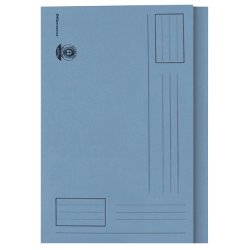 Best Value Square Cut Folders Foolscap 180gsm Blue - Pack of 100