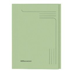 Best Value Square Cut Folders Foolscap 250gsm Green - Pack of 100