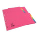 Best Value Concord 50999 A4 12 Part Europunched Bright Subject Dividers, Assorted Colour