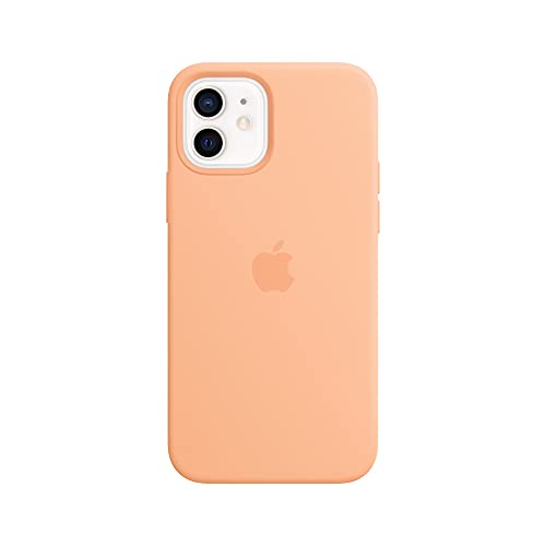 Apple with MagSafe - Protective sleeve for mobile phone - silicone - cantaloupe - for iPhone 12, 12 Pro