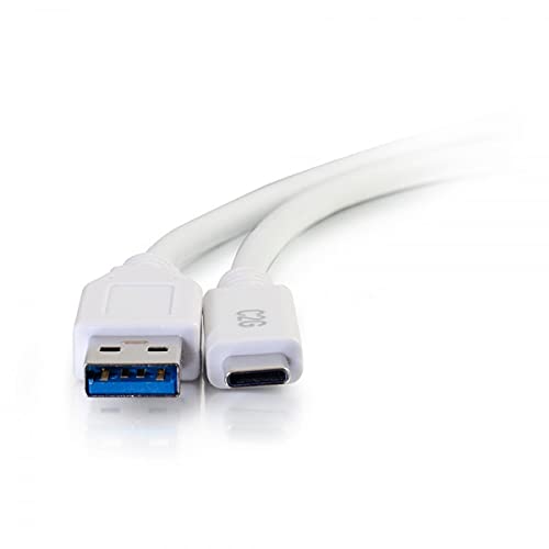 C2G 3ft USB C 3.0 to USB Cable - USB C to USB A - M/M - USB cable - USB Type A (M) to USB-C (M) - USB 3.1 - 30 V - 3 A - 91.4 cm - white