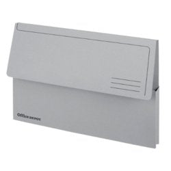 Best Value Heavy weight Document File Wallets Grey Fs