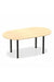 Dynamic Impulse 2400mm Boardroom Table Maple Top Silver Post Leg I000264