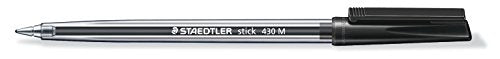 Best Value Staedtler Stick 430 M-9CP5 Ballpoint Pen Medium - Black (Box of 50)