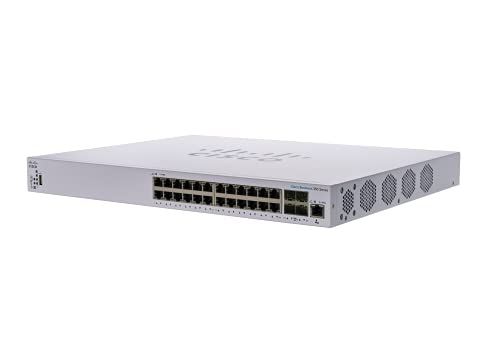 Cisco Business 350 Series CBS350-24XS - Switch - L3 - Managed - 20 x 10 Gigabit SFP+ + 4 x combo 10GBase-T - rack-mountable