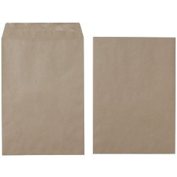 Best Value Economy Manilla Gummed Envelopes - Plain C4 - 80gsm - Box 250