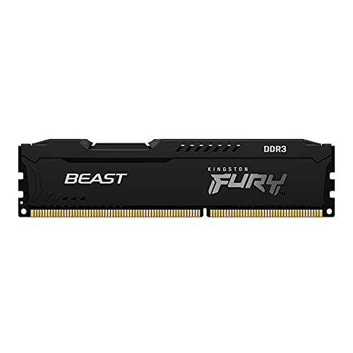 Kingston FURY Beast - DDR3 - module - 8 GB - DIMM 240-pin - 1600 MHz / PC3-12800 - CL10 - 1.5 V - unbuffered - non-ECC - black