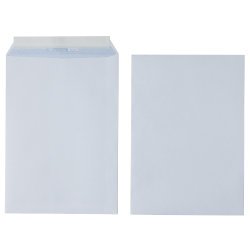 Best Value Premium Peel & Seal Envelopes White Pocket C4 110gsm Plain -Box of 250