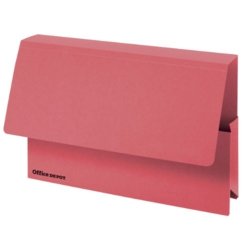 Best Value Extra Capacity Document Wallets 315gsm Box of 25 - Red