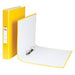 Best Value 2 Ring A4 Paper-On-Board Ring Binder Yellow - Single