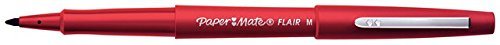 Best Value Paper Mate Flair Felt Tip Pens, Medium Point (0.7mm), Red, Box of 12