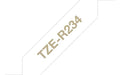 Brother TZe-RN34 - Gold on navy blue - Roll (1.2 cm x 4 m) 1 roll(s) ribbon tape - for Brother PT-D600, H110, P-Touch PT-D450, P-Touch Cube PT-P300, P-Touch Embellish PT-D215