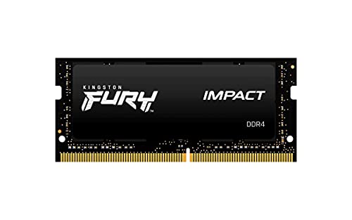 Kingston FURY Impact - DDR4 - module - 32 GB - SO-DIMM 260-pin - 2666 MHz / PC4-21300 - CL16 - 1.2 V - unbuffered - non-ECC - black