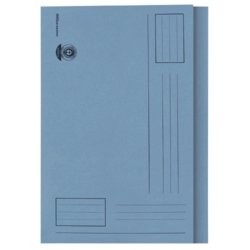 Best Value Square Cut Folders A4 180gsm Blue - Pack of 100