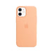 Apple Case with MagSafe - Protective sleeve for mobile phone - silicone - cantaloupe - for iPhone 12 mini