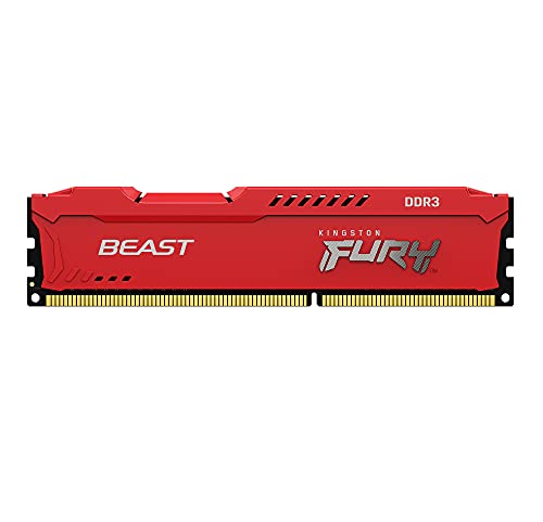 Kingston FURY Beast - DDR3 - module - 8 GB - DIMM 240-pin - 1600 MHz / PC3-12800 - CL10 - 1.5 V - unbuffered - non-ECC - red