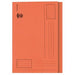 Best Value Heavy Weight Square Cut Folders Foolscap 285gsm Orange - Pack of 100