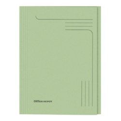 Best Value Square Cut Folders Foolscap 250gsm Green - Pack of 100