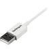 StarTech 1m USB A to Micro B White Cable