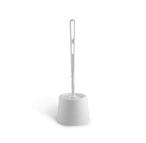 Best Value Bentley Toilet Brush Set with Potted Holder, White