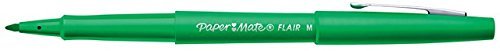 Best Value Paper Mate Flair Felt Tip Pens, Medium Point (0.7mm), Green, Box of 12