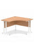 Dynamic Impulse 1200mm Corner Desk Oak Top White Cantilever Leg MI002841