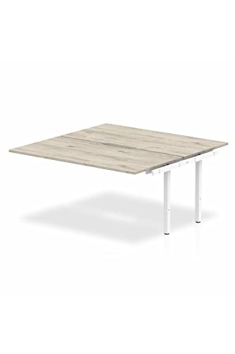 Dynamic Evolve Plus 1600mm B2B Extension Kit Grey Oak Top White Frame BE782