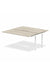 Dynamic Evolve Plus 1400mm B2B Extension Kit Grey Oak Top White Frame BE780