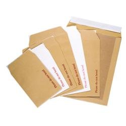 Best Value Premium Plain Brown Peel and Seal Board Backed Pocket Envelopes 444 x 368mm 115gsm - Box of 50