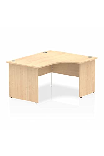 Dynamic Impulse 1400mm Right Crescent Desk Maple Top Panel End Leg I003874