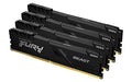 Kingston FURY Beast - DDR4 - kit - 64 GB: 4 x 16 GB - DIMM 288-pin - 2666 MHz / PC4-21300 - CL16 - 1.2 V - unbuffered - non-ECC - black