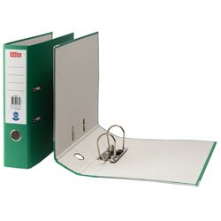 Best Value Coloured Lever Arch File 2 hole 70mm capacity - Priced EACH - Green