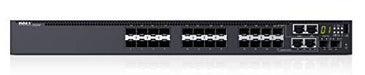 Dell Networking S3124F - Switch - L3 - Managed - 24 x Gigabit SFP + 2 x 10 Gigabit SFP+ + 2 x combo Gigabit SFP - front to back airflow - rack-mountable - Dell Smart Value - with 3 Years Dell ProSupport