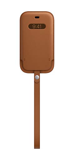 Apple with MagSafe - Protective sleeve for mobile phone - leather - saddle brown - for iPhone 12 mini