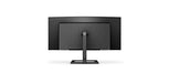 Philips E-line 346E2CUAE - LED monitor - curved - 34" - 3440 x 1440 Ultra WQHD @ 100 Hz - VA - 300 cd/m? - 3000:1 - 1 ms - HDMI, DisplayPort, USB-C - speakers - textured black