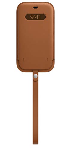 Apple with MagSafe - Protective sleeve for mobile phone - leather - saddle brown - for iPhone 12 Pro Max