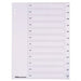 Best Value Polypropylene punched Divider A4 Jan - Dec White