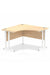 Dynamic Impulse 1200mm Corner Desk Maple Top White Cantilever Leg MI002615