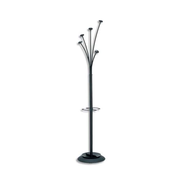 Alba Festival Coat Stand 5 Pegs Black and Silver Grey - PMFEST N